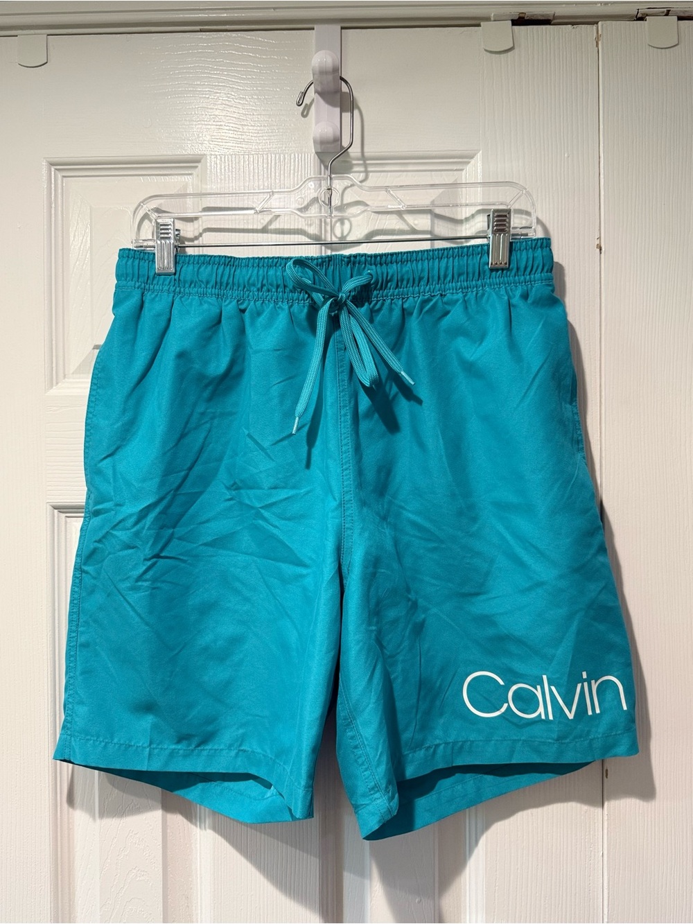 Calvin Klein Turquoise Blue Men’s Swim Trunks
